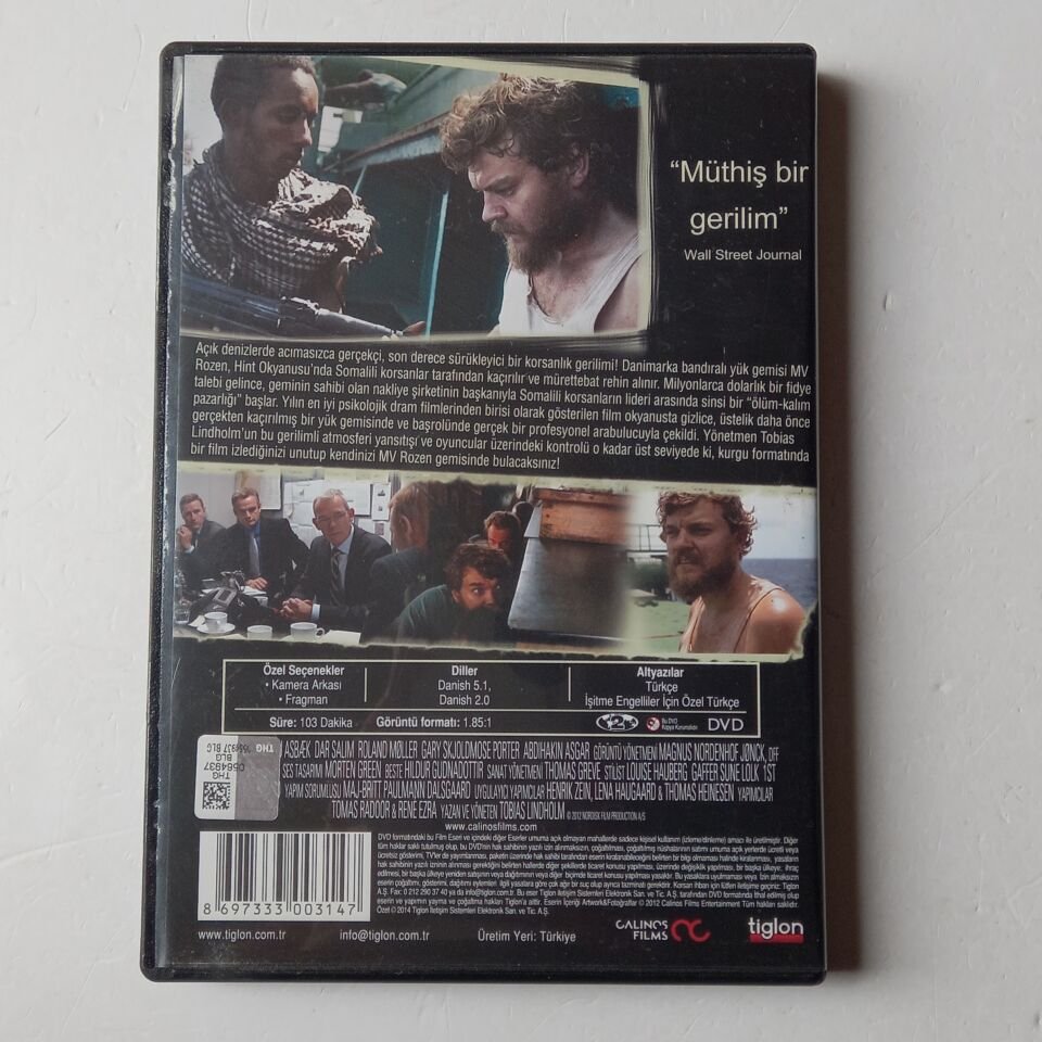 FİDYE / A HIJACKING - TOBIAS LINDHOLM - DVD 2.EL