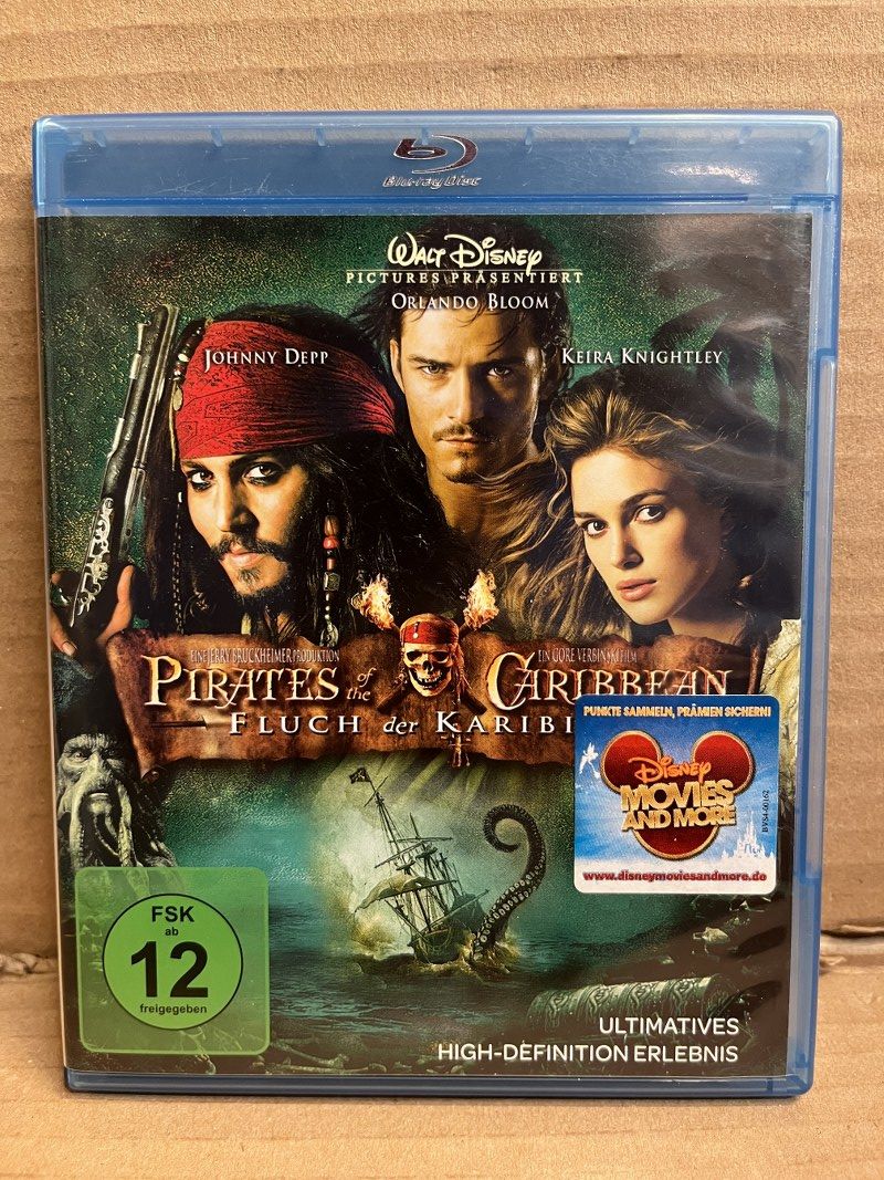 PIRATES OF THE CARIBBEAN 2 DEAD MAN'S CHEST - JOHNNY DEPP - GEOFFREY RUSH - ORLANDO BLOOM - 2x BLU-RAY 2.EL TÜRKÇE ALTYAZI YOKTUR