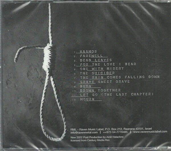 SENTENCED – FROZEN (1998) - CD 2022 REISSUE JEWEL CASE AMBALAJINDA SIFIR