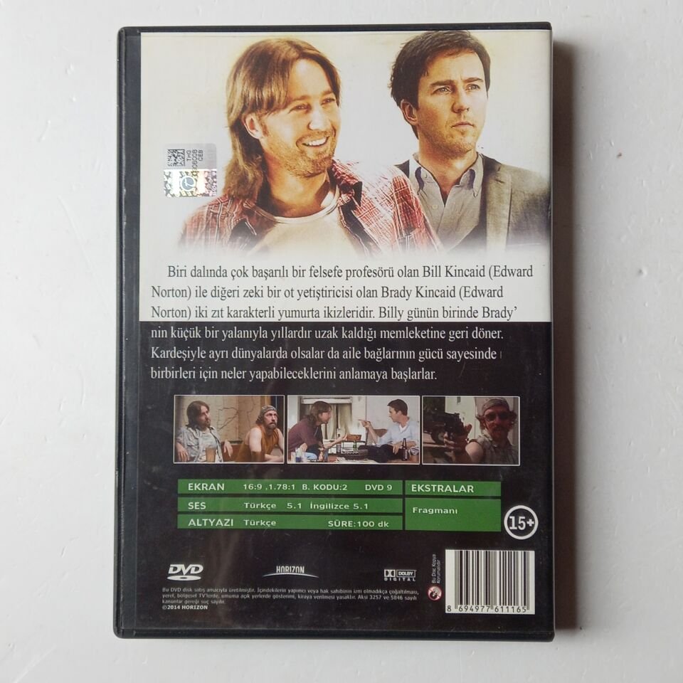 LEAVES OF GRASS / ÇİM YAPRAKLARI - EDWARD NORTON - DVD 2.EL