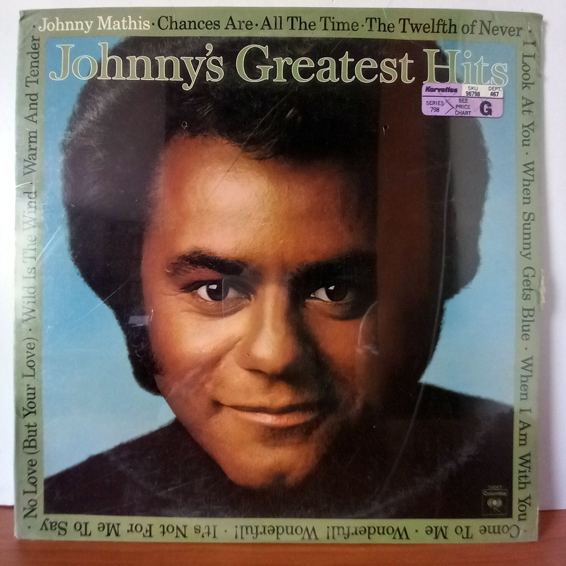 JOHNNY MATHIS – JOHNNY'S GREATEST HITS (1977) - LP DÖNEM BASKI SIFIR PLAK