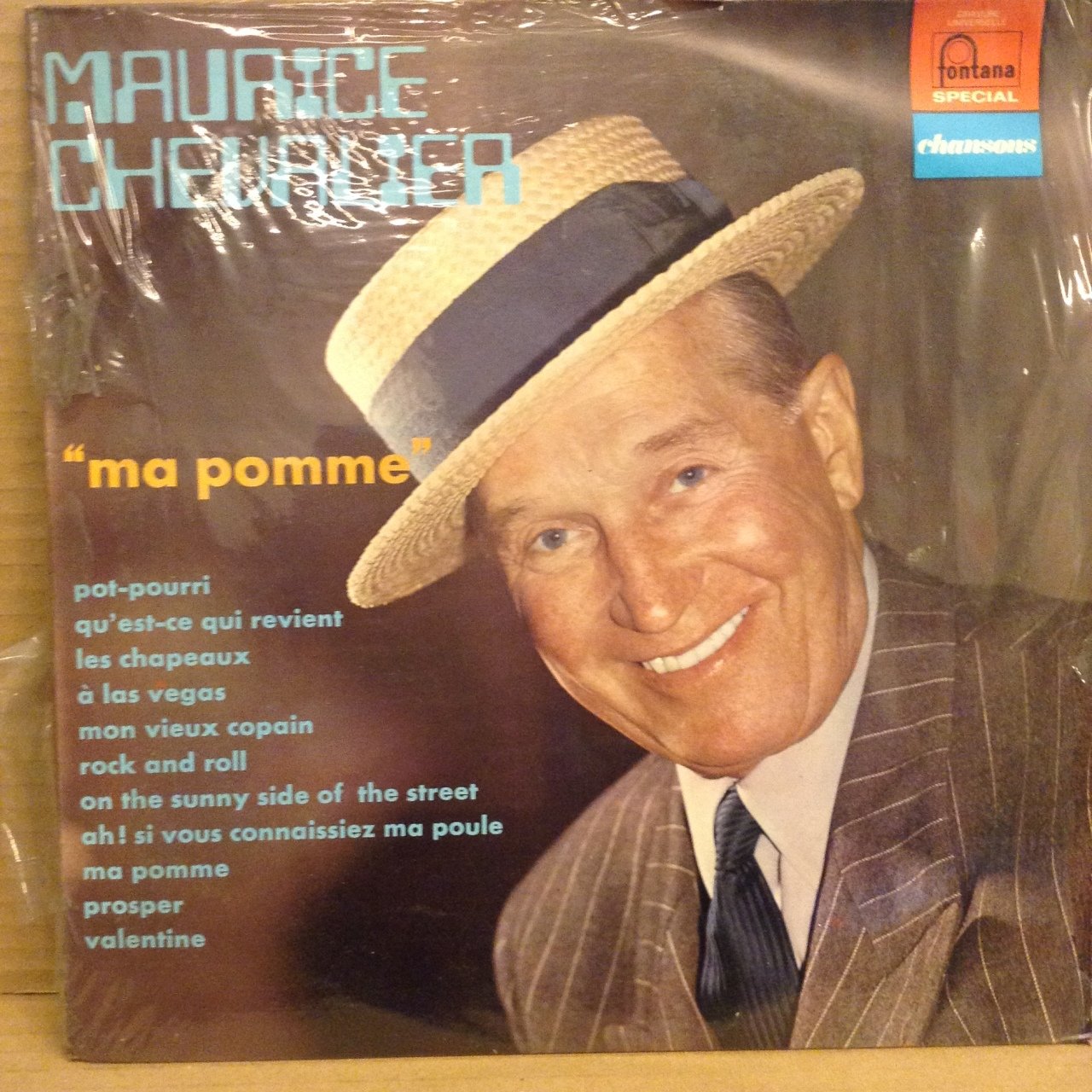 MAURICE CHEVALIER ''MA POMME'' DÖNEM BASKISI SIFIR PLAK