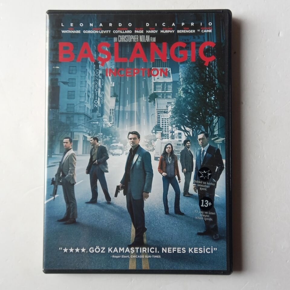 INCEPTION / BAŞLANGIÇ - CHRISTOPHER NOLAN, LEONARDO DICAPRIO, TOM HARDY  - DVD 2.EL
