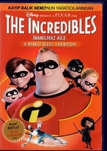 THE INCREDIBLES - İNANILMAZ AİLE - DISNEY PIXAR ANİMASYONU - 2xDVD ÖZEL VERSİYON 2.EL