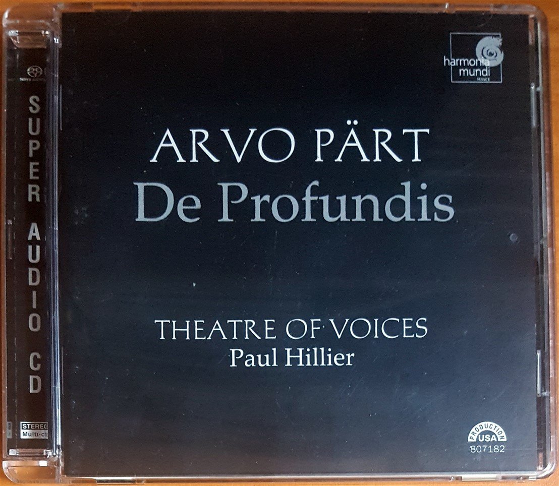 ARVO PART - DE PROFUNDIS / THEATRE OF VOICES, PAUL HILLIER (2003) HARMONIA MUNDI USA / SACD 2.EL