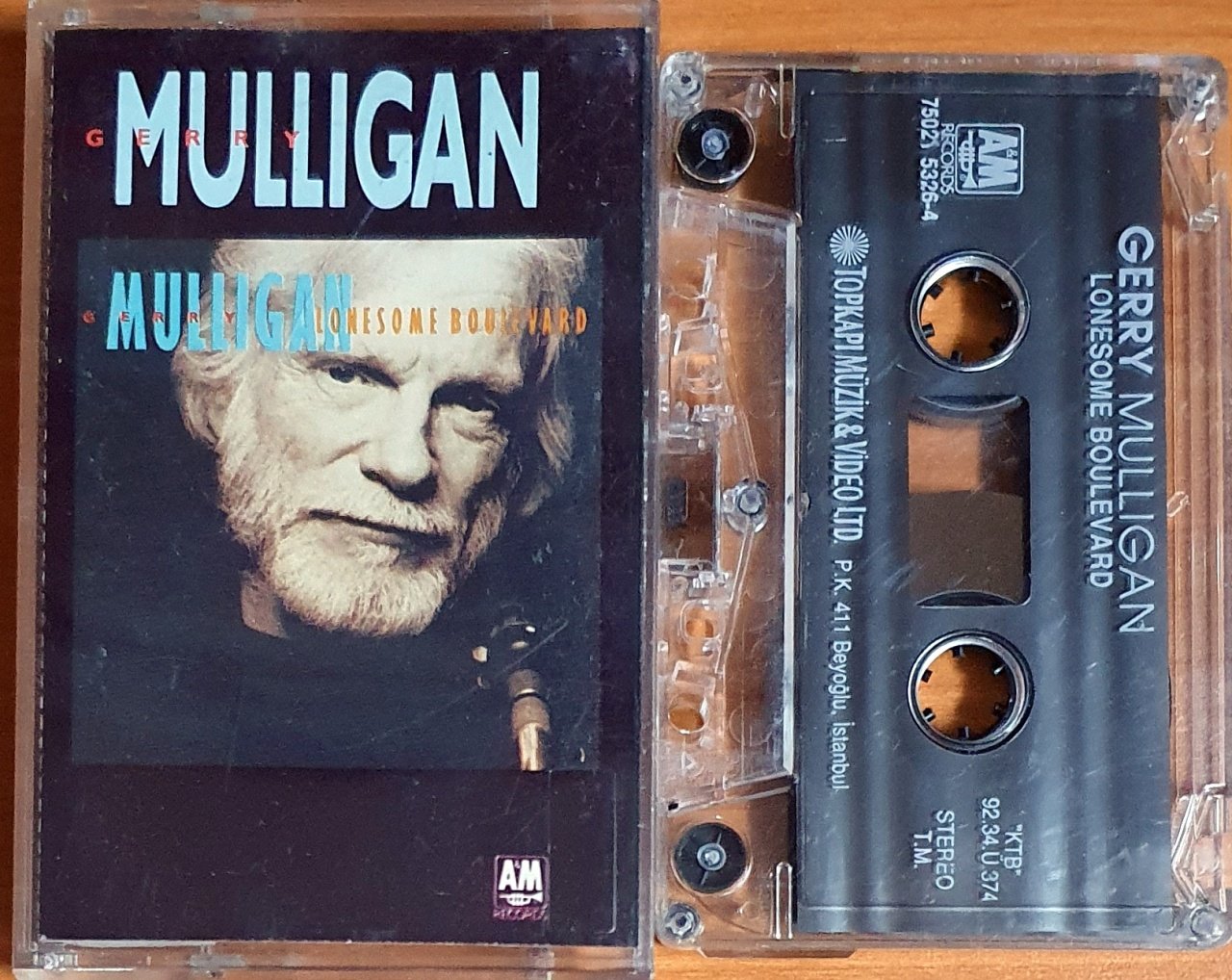GERRY MULLIGAN - LONESOME BOULEVARD (1992) - KASET TOPKAPI 2.EL