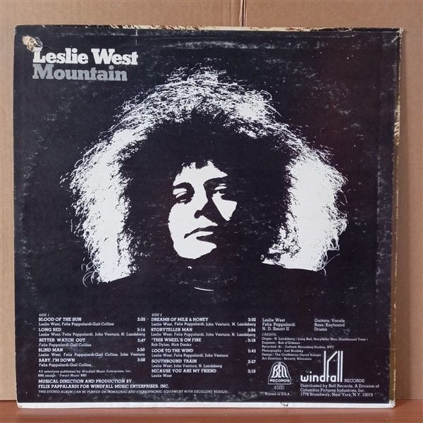 LESLIE WEST – MOUNTAIN (1969) - LP 2.EL PLAK