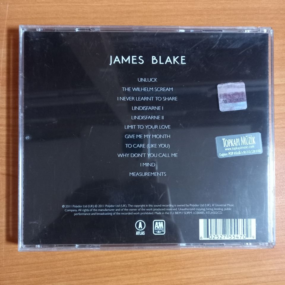 JAMES BLAKE – JAMES BLAKE (2011) - CD 2.EL