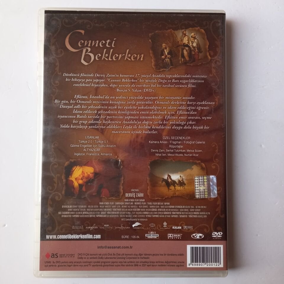 CENNETİ BEKLERKEN - SERHAT TUTUMLUER - MELİSA SÖZEN - DERVİŞ ZAİM - DVD 2.EL