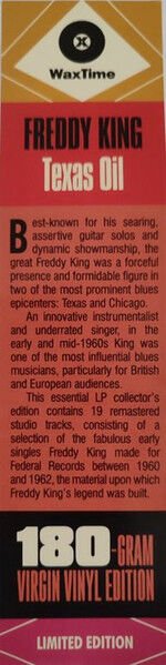 FREDDIE KING – TEXAS OIL: FEDERAL RECORDINGS 1960-1962 (2017) - LP COMPILATION 2025 REISSUE 180GR SIFIR PLAK