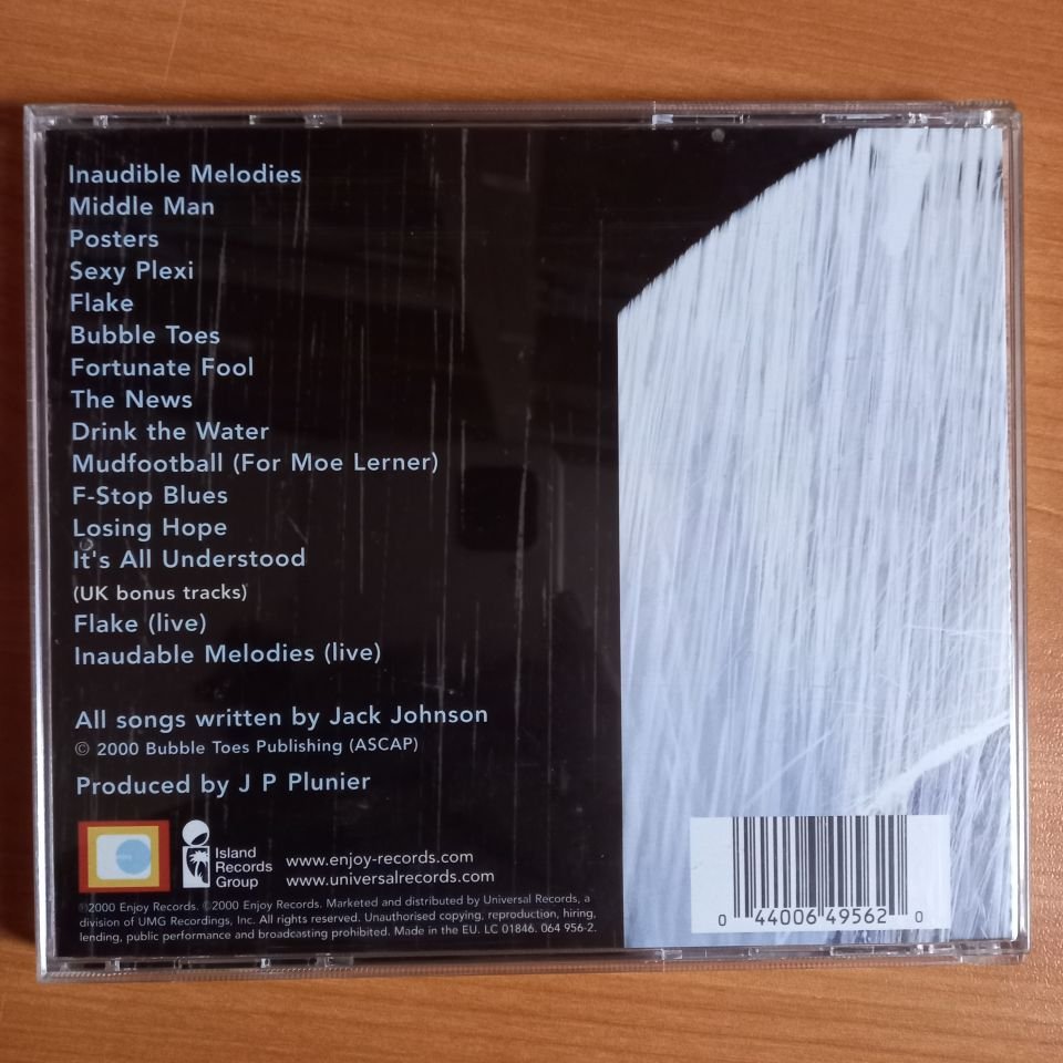 JACK JOHNSON – BRUSHFIRE FAIRYTALES (2000) - CD 2.EL