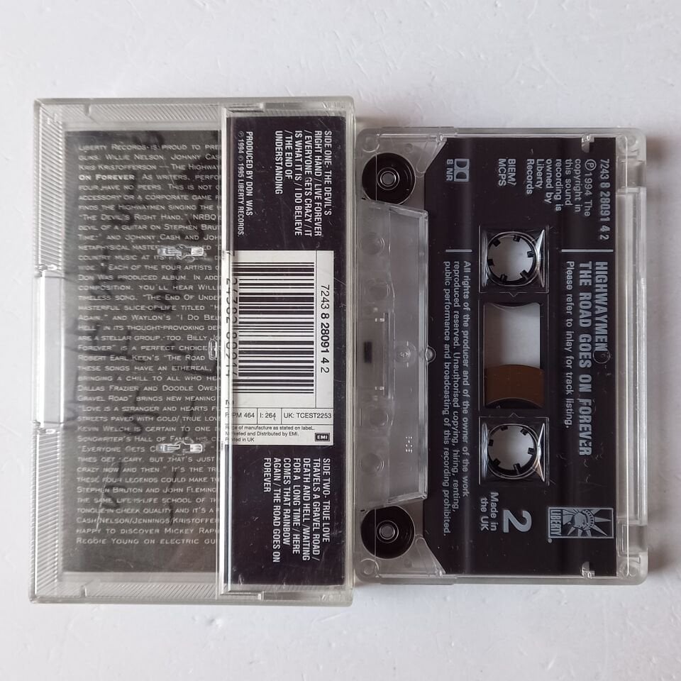 HIGHWAYMEN - THE ROAD GOES ON FOREVER (1994) - JOHNNY CASH WILLIE NELSON WAYLON JENNINGS KRIS KRISTOFFERSON KASET 2.EL