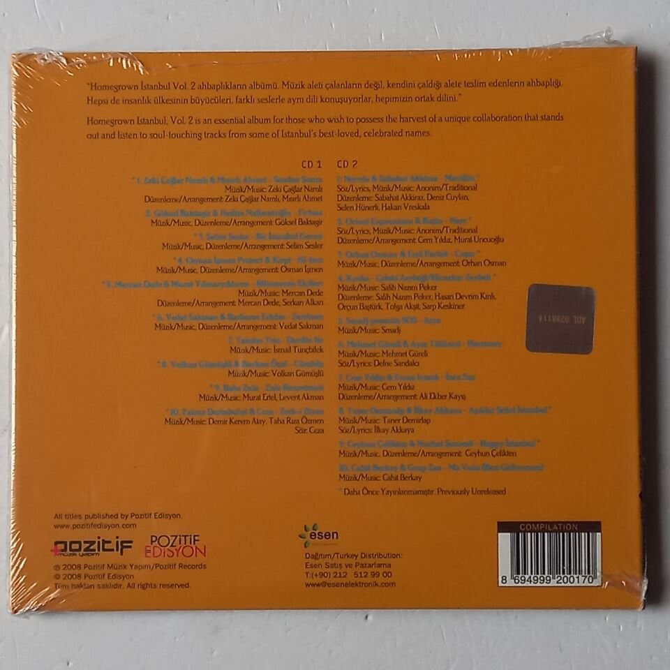 HOMEGROWN ISTANBUL VOL. 2 (2008) - 2CD DIGISLEEVE AMBALAJINDA SIFIR