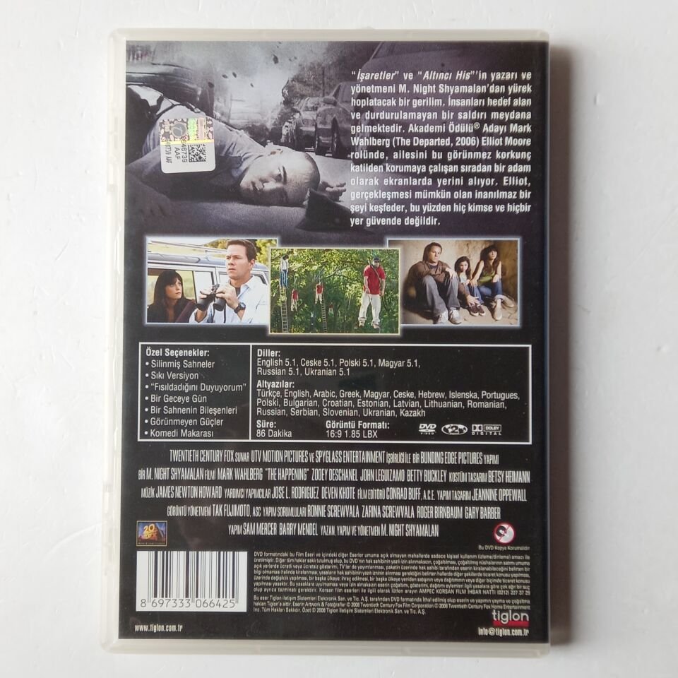 THE HAPPENING / MİSTİK OLAY - MARK WAHLBERG  - DVD 2.EL