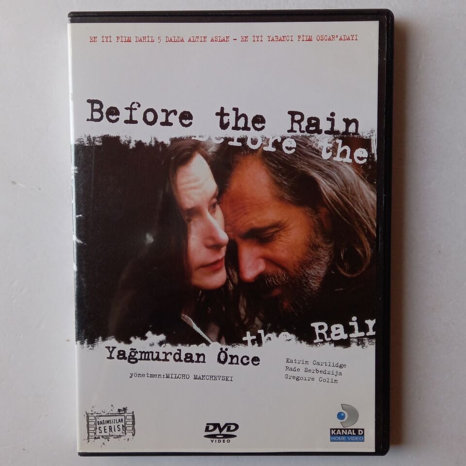 BEFORE THE RAIN / YAĞMURDAN ÖNCE - MILCHO MANCHEVSKI, KATRIN CARTLIDGE - DVD 2.EL