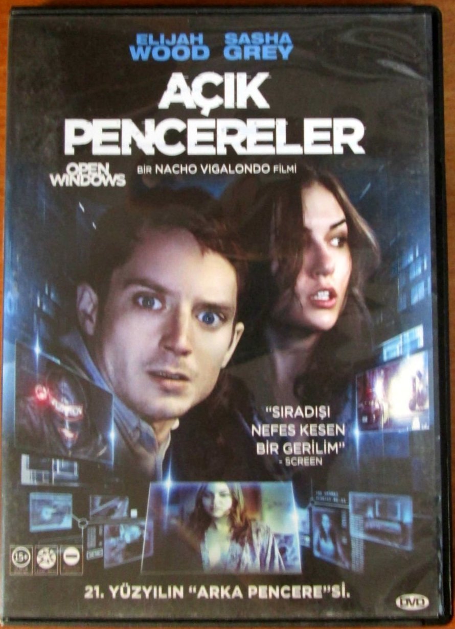 AÇIK PENCERELER - OPEN WINDOWS - ELIJAH WOOD - SASHA GREY - DVD 2.EL