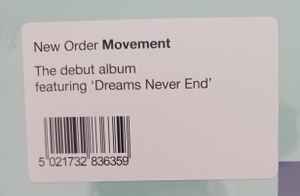 NEW ORDER – MOVEMENT (1981) - LP 2025 REMASTERED REISSUE VINYL SIFIR PLAK