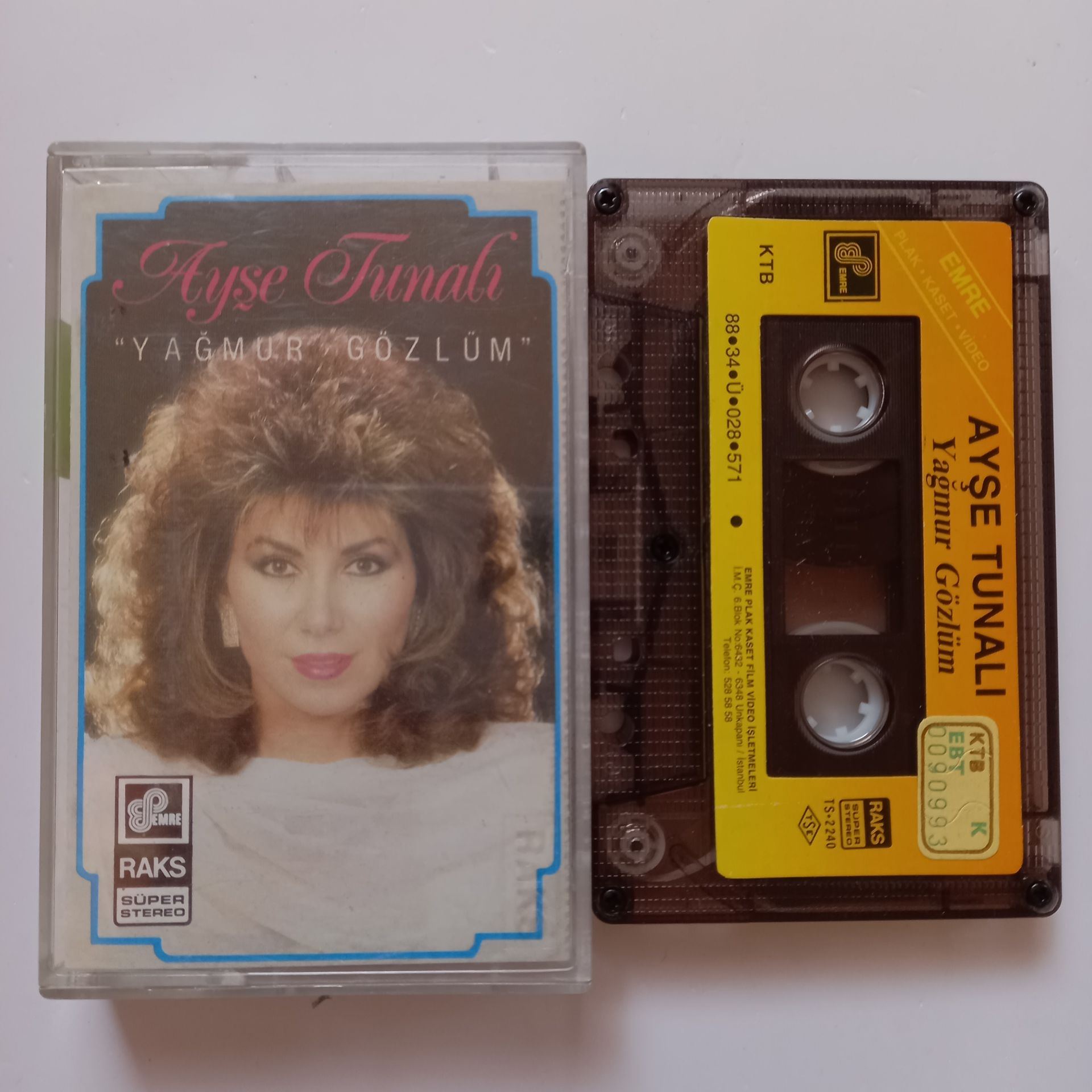 AYŞE TUNALI - YAĞMUR GÖZLÜM (1988) - KASET 2.EL