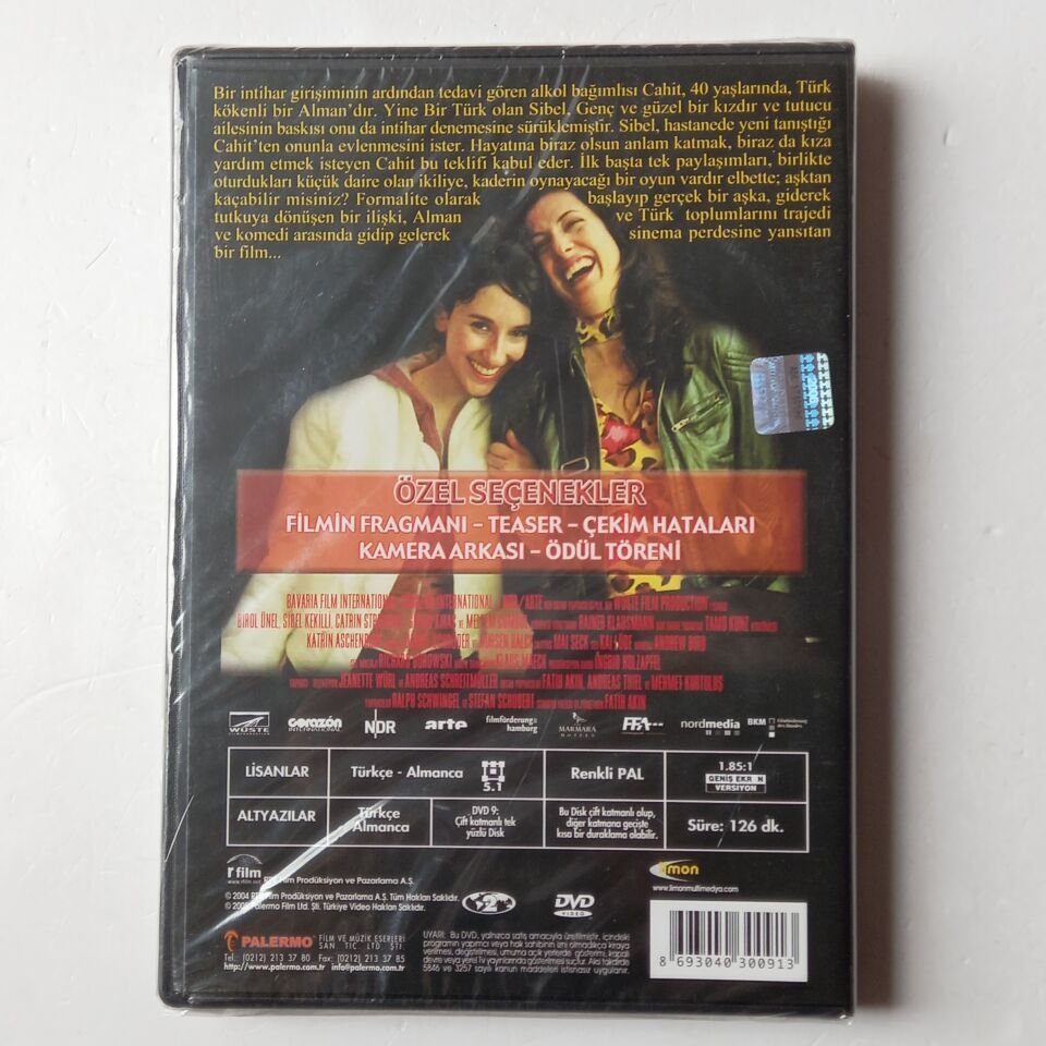 DUVARA KARŞI / GEGEN DIE WAND - FATİH AKIN, SİBEL KEKİLLİ, BİROL ÜNEL  - DVD AMBALAJINDA SIFIR