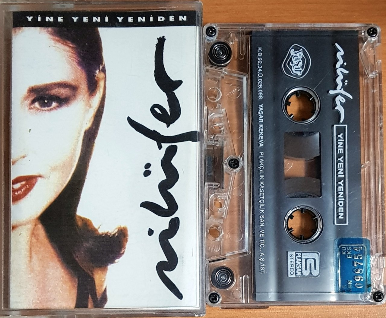 NİLÜFER - YİNE YENİ YENİDEN (1992) YAŞAR KEKEVA KASET 2.EL