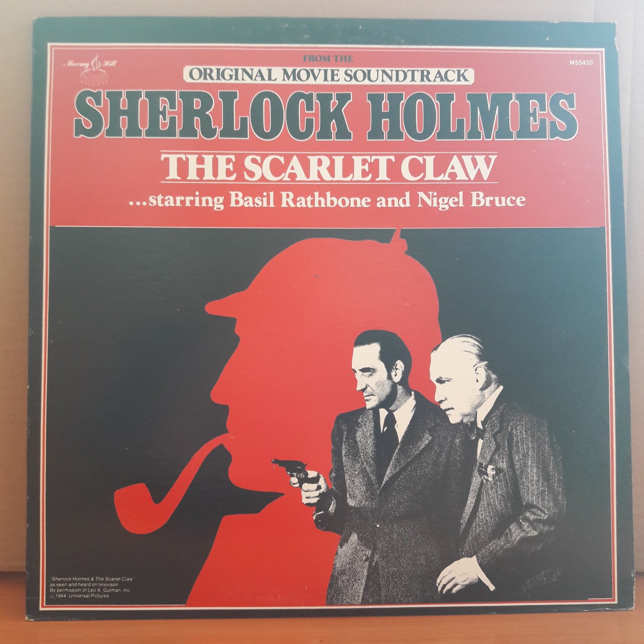 SHERLOCK HOLMES THE SCARLET CLAW (1980) - SOUNDTRACK - LP 2.EL PLAK