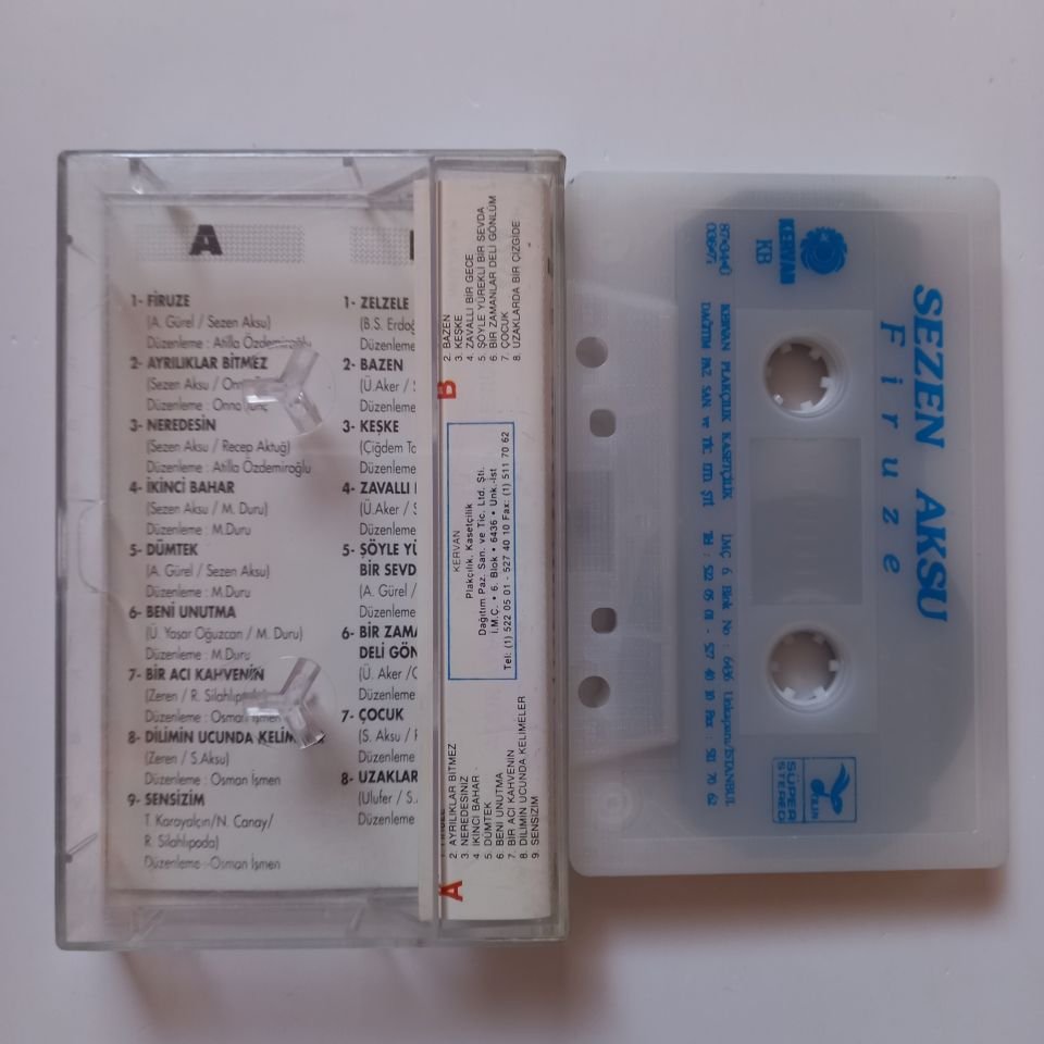 SEZEN AKSU - FİRUZE (1987) - KASET 2.EL