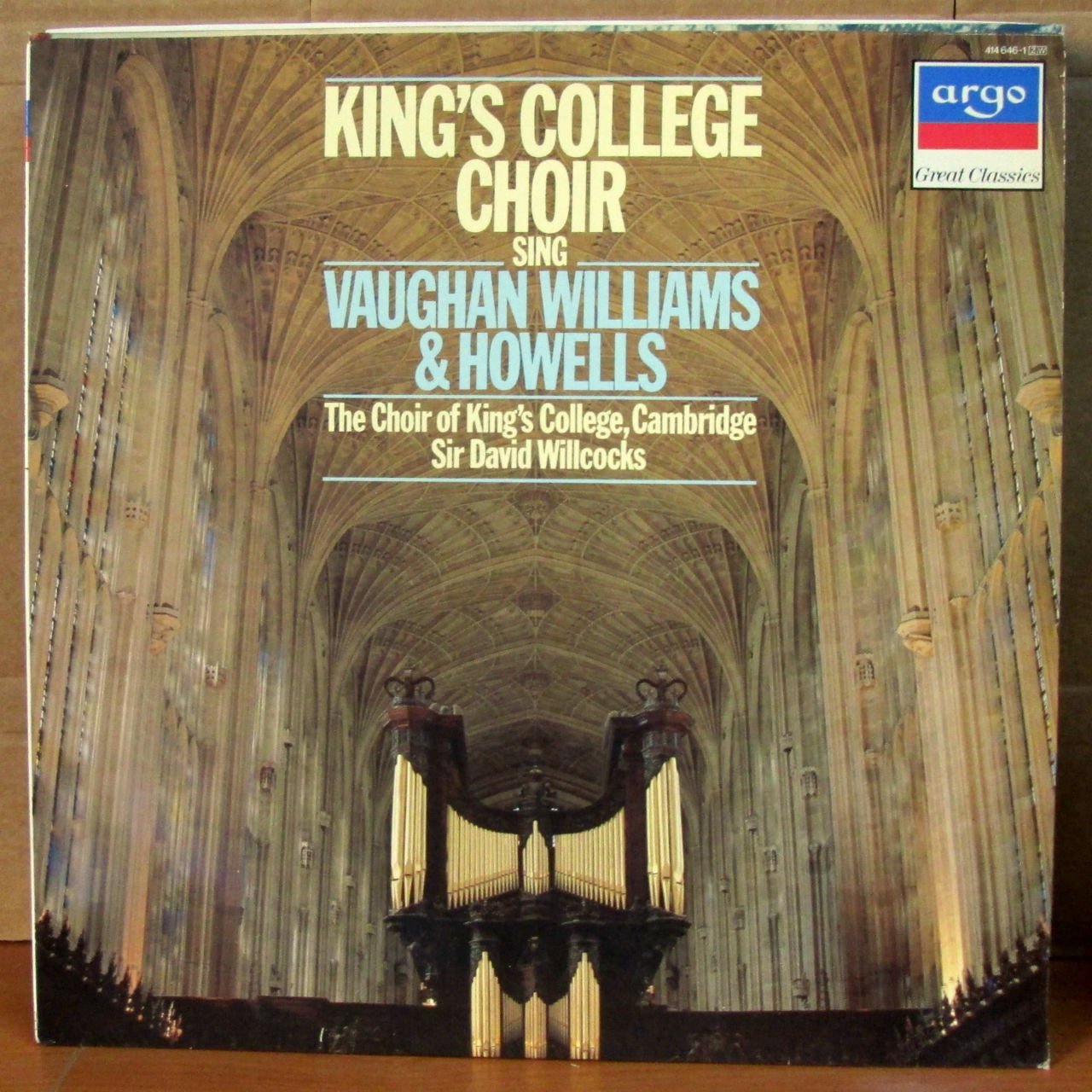 KING'S COLLEGE CHOIR SINGS VAUGHAN WILLIAMS & HOWELLS - LP 2.EL
