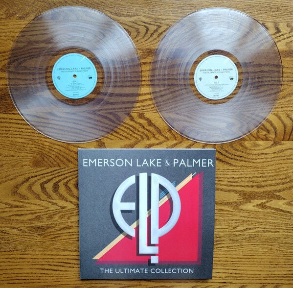 EMERSON , LAKE & PALMER - THE ULTIMATE COLLECTION (2020) - 2xLP 2023 TRANSPARENT CLEAR COLOURED EDITION SIFIR PLAK