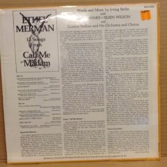 ETHEL MERMAN - 12 SONGS FROM CALL ME MADAM DÖNEM BASKISI SIFIR PLAK