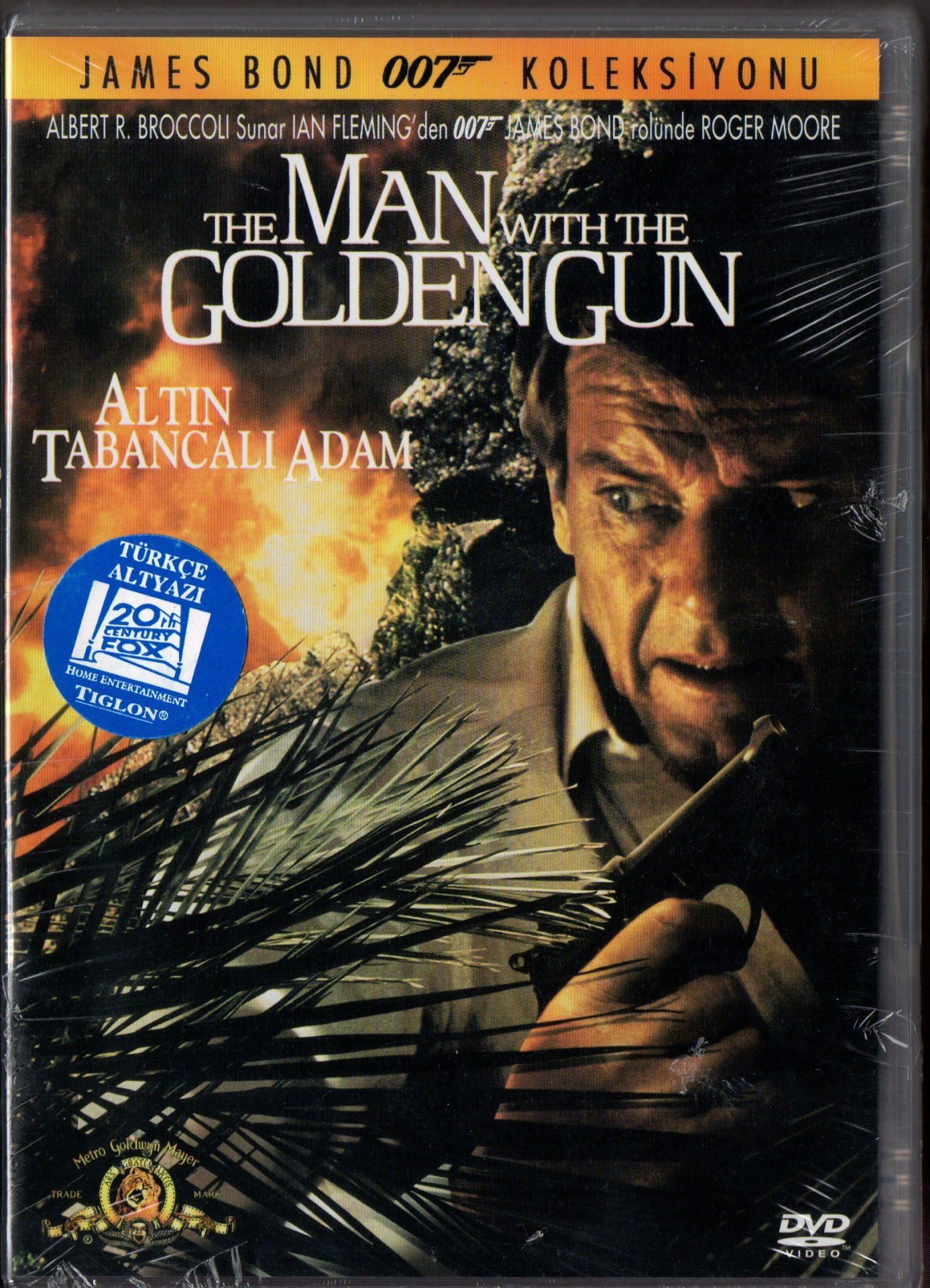 THE MAN WITH THE GOLDEN GUN - 007 JAMES BOND - ROGER MOORE- DVD AMBALAJINDA SIFIR