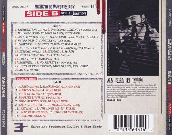 EMINEM – MUSIC TO BE MURDERED BY / SIDE B (2021) - 2CD DELUXE EDITION JEWEL CASE AMBALAJINDA SIFIR