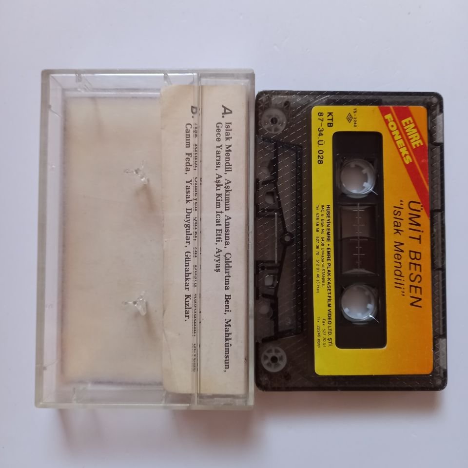 ÜMİT BESEN - ISLAK MENDİL / ÜMİT BESEN 2 (1987) - KASET 2.EL