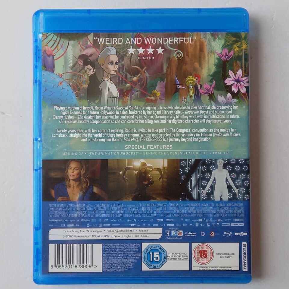 THE CONGRESS - ROBIN WRIGHT, HARVEY KEITEL, JON HAMM - BLU-RAY B BÖLGESİ 2.EL