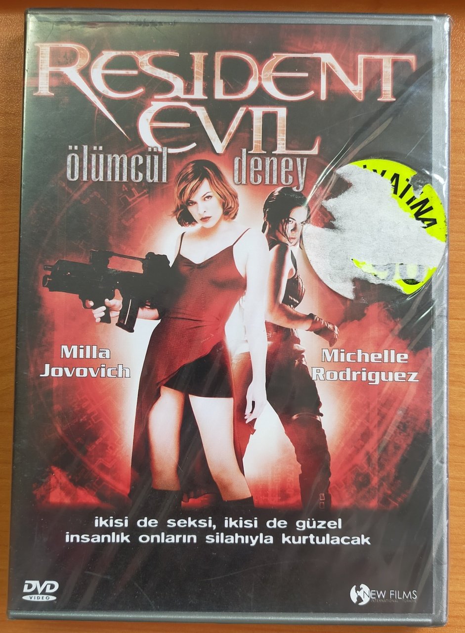 ÖLÜMCÜL DENEY - RESIDENT EVIL - MILLA JOVOVICH - MICHELLE RODRIGUEZ - DVD SIFIR