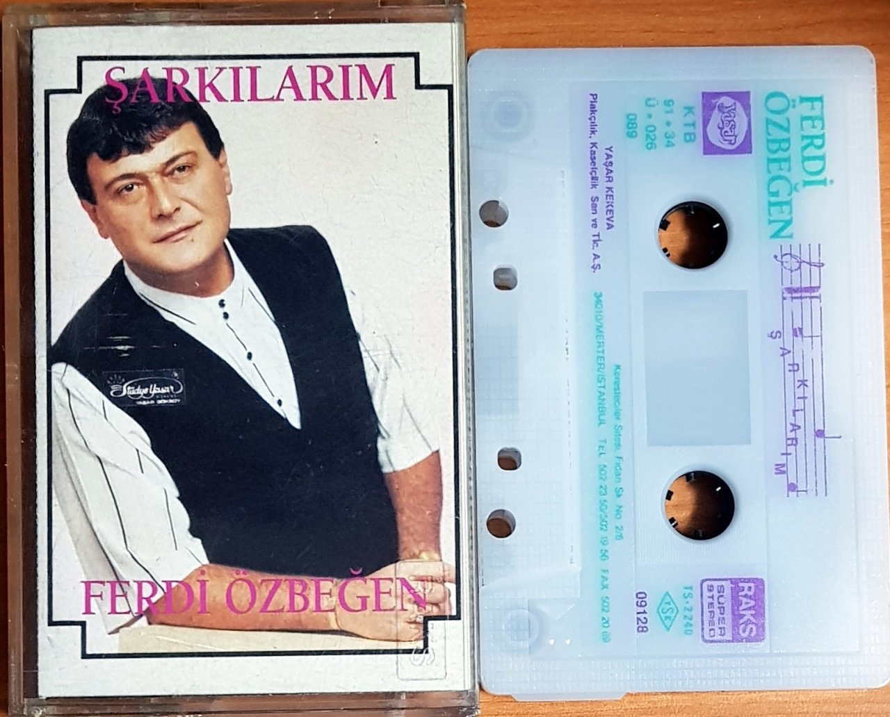 FERDİ ÖZBEĞEN - ŞARKILARIM (1991) YAŞAR KEKEVA KASET 2.EL