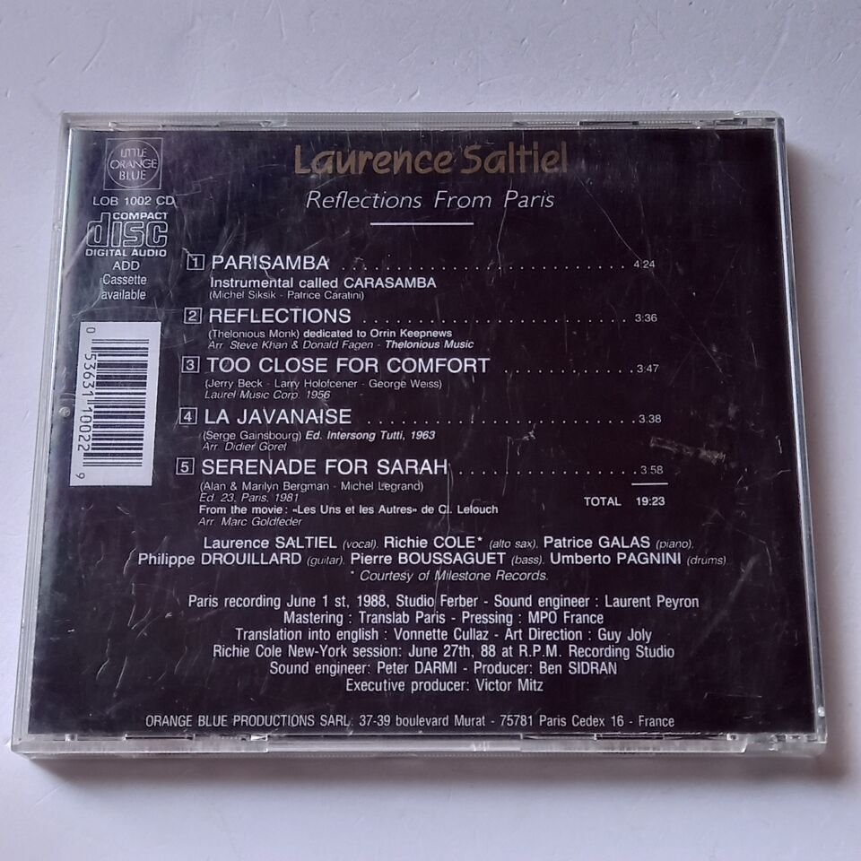 LAURENCE SALTIEL – REFLECTIONS FROM PARIS (1988) - CD 2.EL