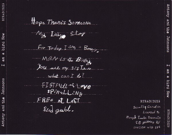 ANTHONY AND THE JOHNSONS - I AM A BIRD NOW (2005) - CD REISSUE / JEWEL CASE AMBALAJINDA SIFIR