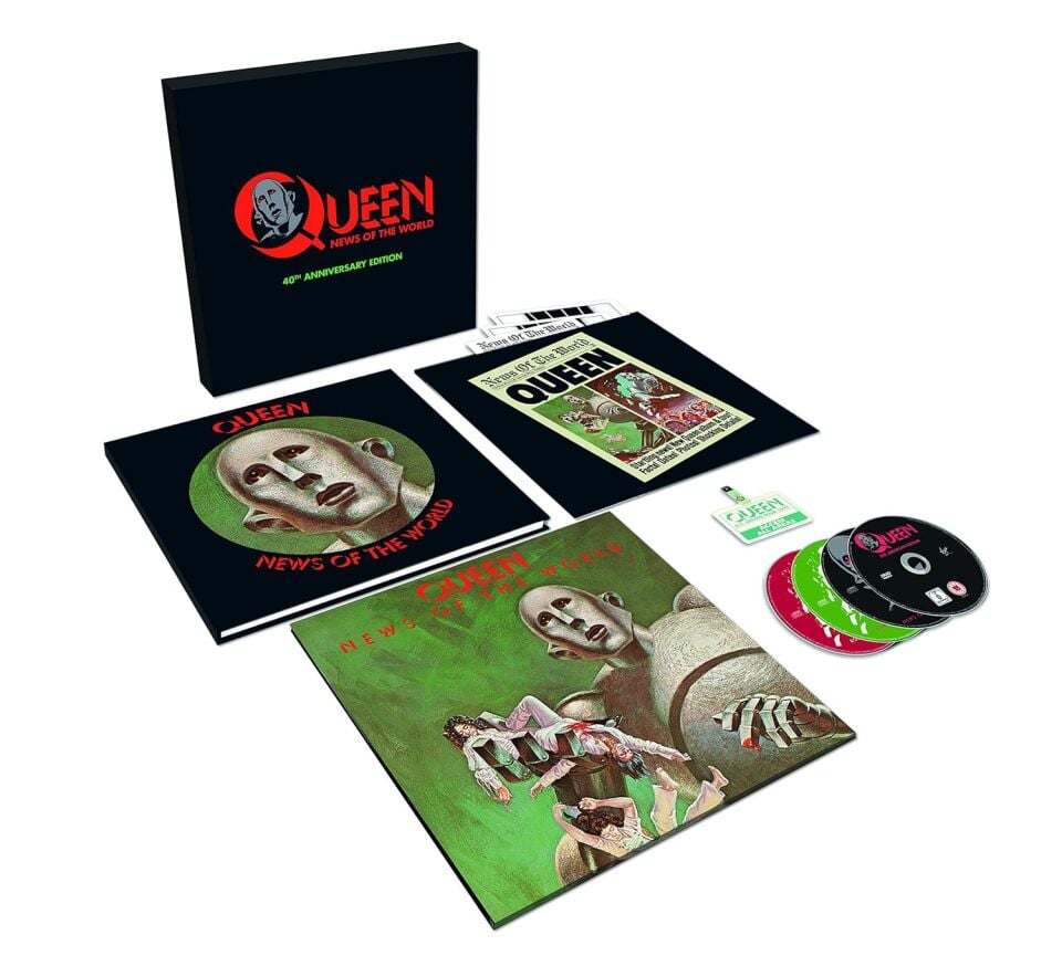 QUEEN - NEWS OF THE WORLD (1977) - 1xLP 3xCD 1xDVD 2017 EDITION BOX SET AMBALAJINDA SIFIR