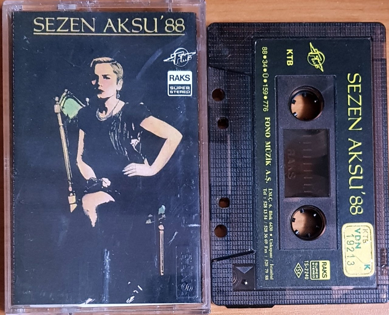 SEZEN AKSU - '88 (1988) FONO MÜZİK KASET 2.EL