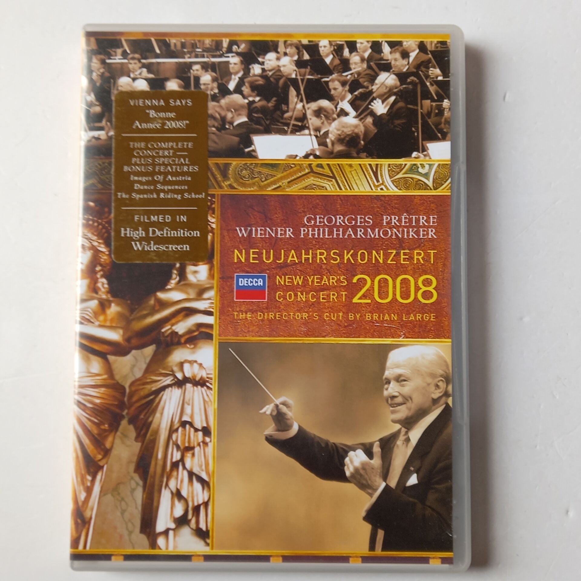 GEORGES PRETRE, WIENER PHILHARMONIKER - NEW YEARS\'S CONCERT 2008  - DVD 2.EL