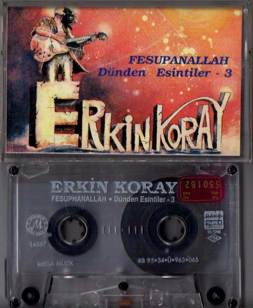 ERKİN KORAY - FESUPANALLAH / DÜNDEN ESİNTİLER 3 (1995) - KASET 2.EL