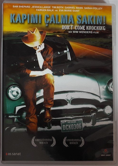 KAPIMI ÇALMA SAKIN! - DON'T COME KNOCKING - SAM SHEPARD - JESSICA LANGE - WIM WENDERS - DVD 2.EL