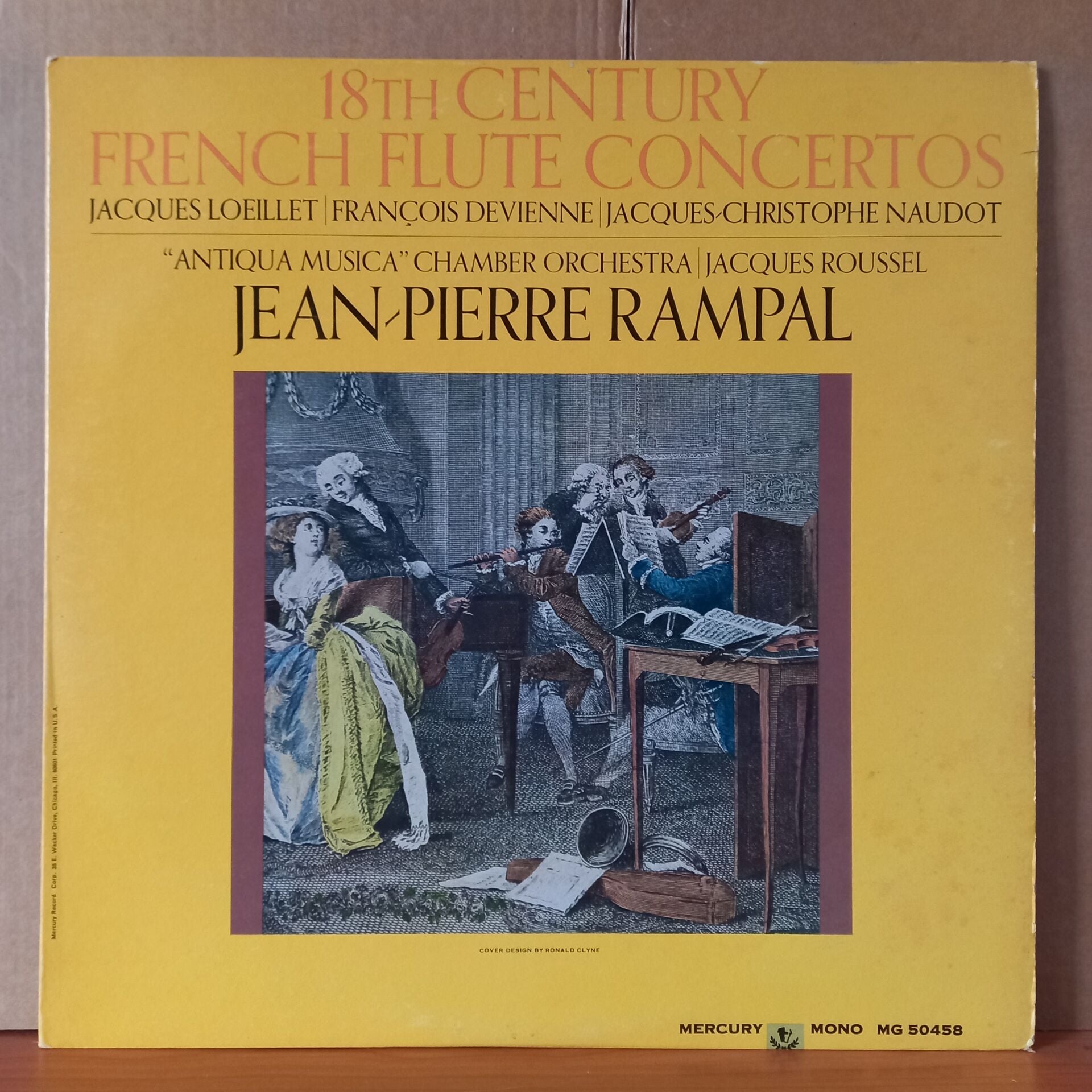 18TH CENTURY FRENCH FLUTE CONCERTOS / JACQUES LOEILLET, FRANÇOIS DEVIENNE, JACQUES-CHRISTOPHE NAUDOT / ''ANTIQUA MUSICA'' CHAMBER ORCHESTRA, JACQUES ROUSSEL, JEAN-PIERRE RAMPAL - LP 2.EL PLAK