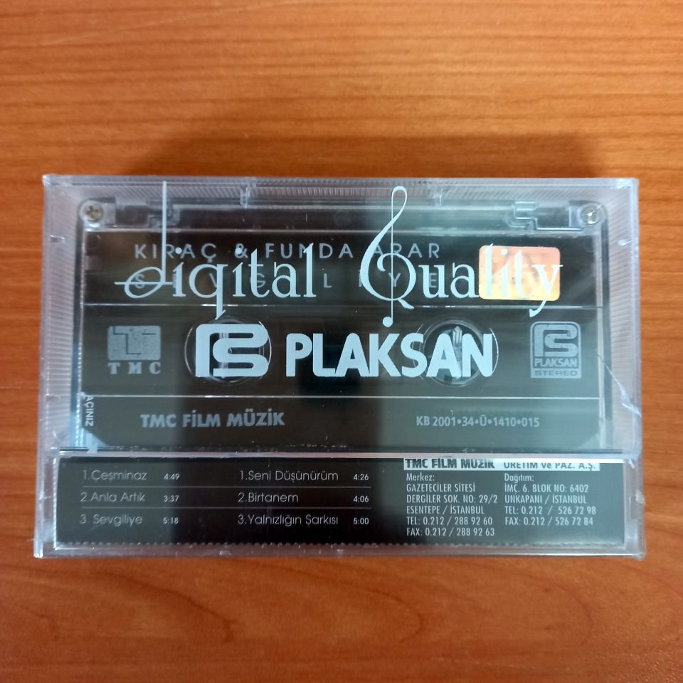 KIRAÇ & FUNDA ARAR - SEVGİLİYE (2001) - KASET SIFIR