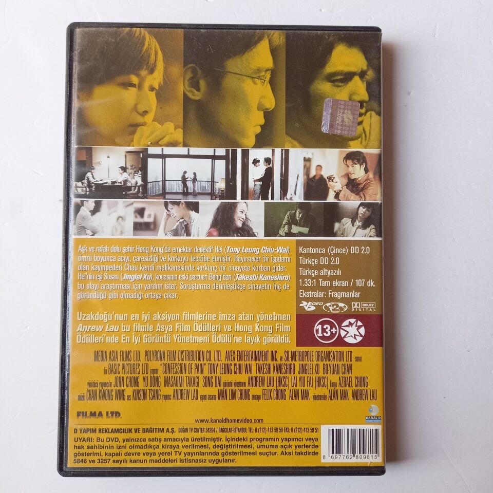 CONFESSIONS OF PAIN - ACI İTİRAFLAR - ANDREW LAU - DVD 2.EL