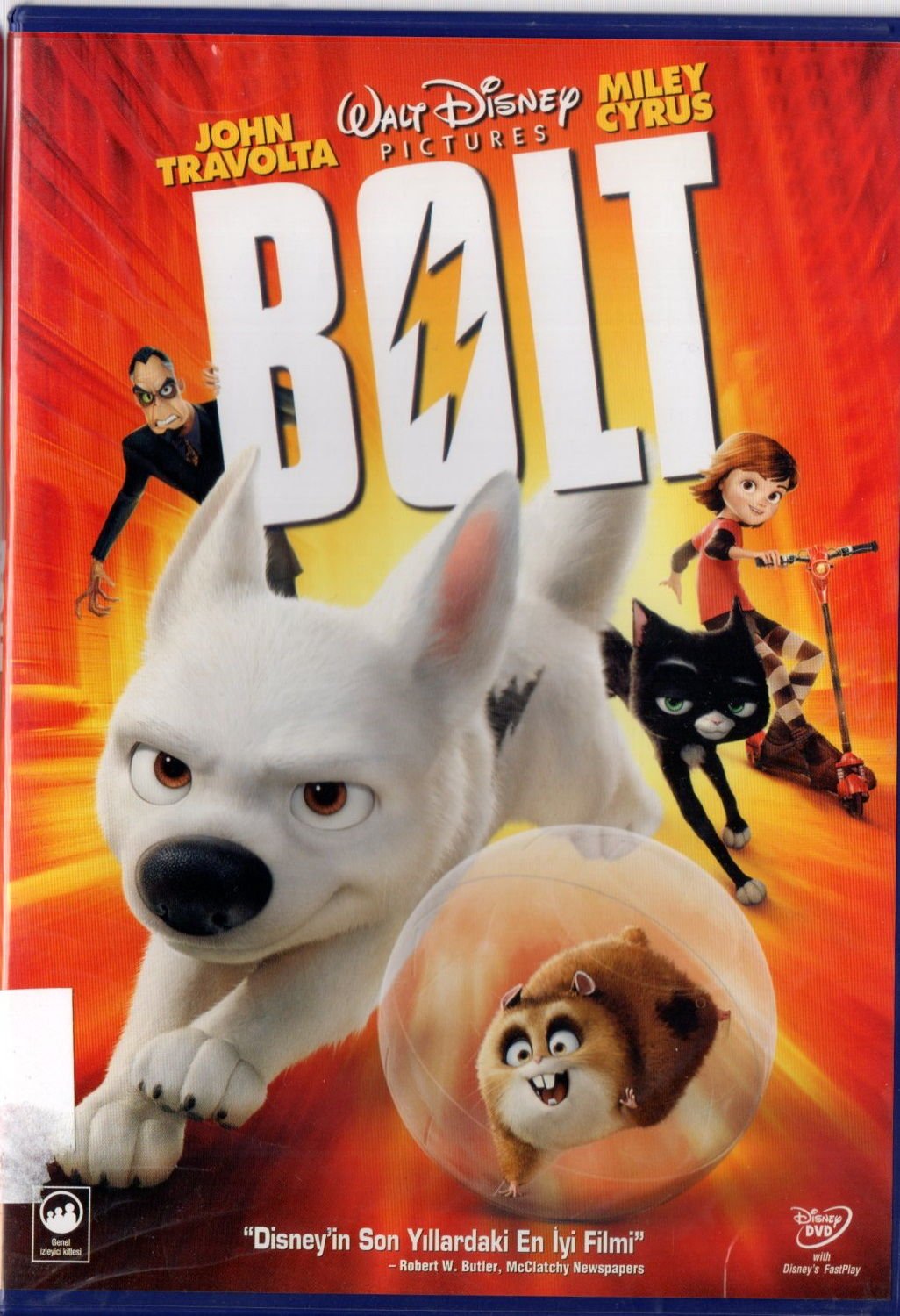 BOLT - JOHN TRAVOLTA - MILEY CYRUS - DISNEY PIXAR ANİMASYON - DVD 2.EL