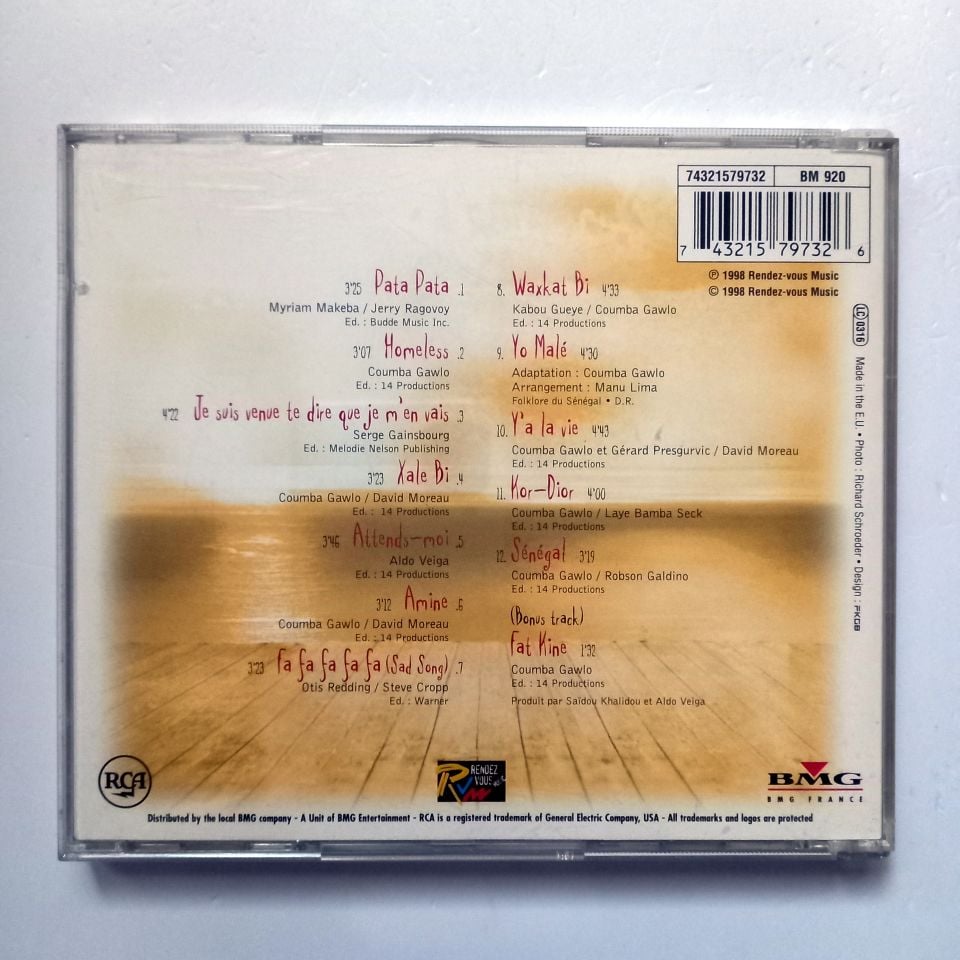COUMBA GAWLO – YO MALE (1998) - CD 2.EL