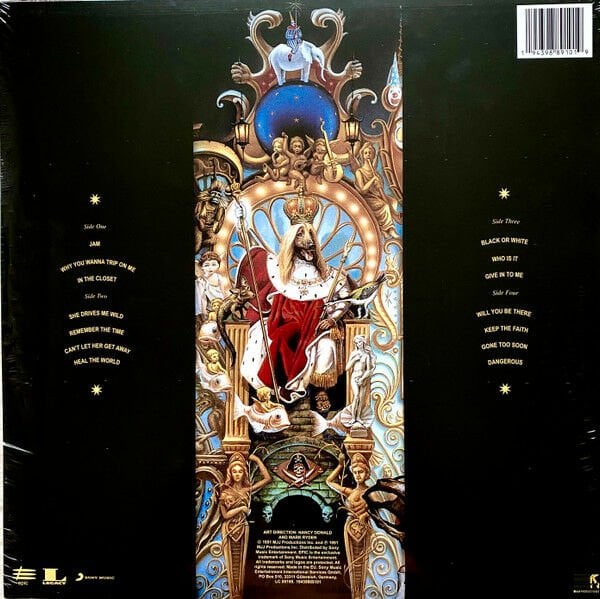MICHAEL JACKSON - DANGEROUS (1991) - 2LP RED & BLACK SWIRL COLOURED VINYL 2021 LIMITED EDITION SIFIR PLAK