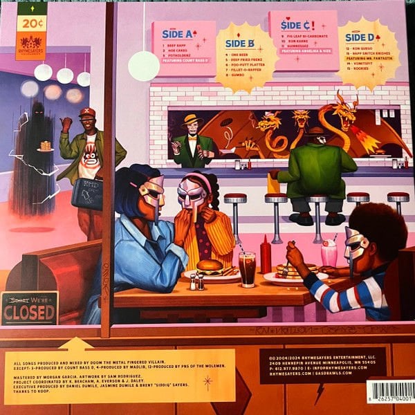 MF DOOM – MM..FOOD (2004) - 2LP 2024 20TH ANNIVERSARY NEW ARTWORK & COLOURED EDITION SIFIR PLAK