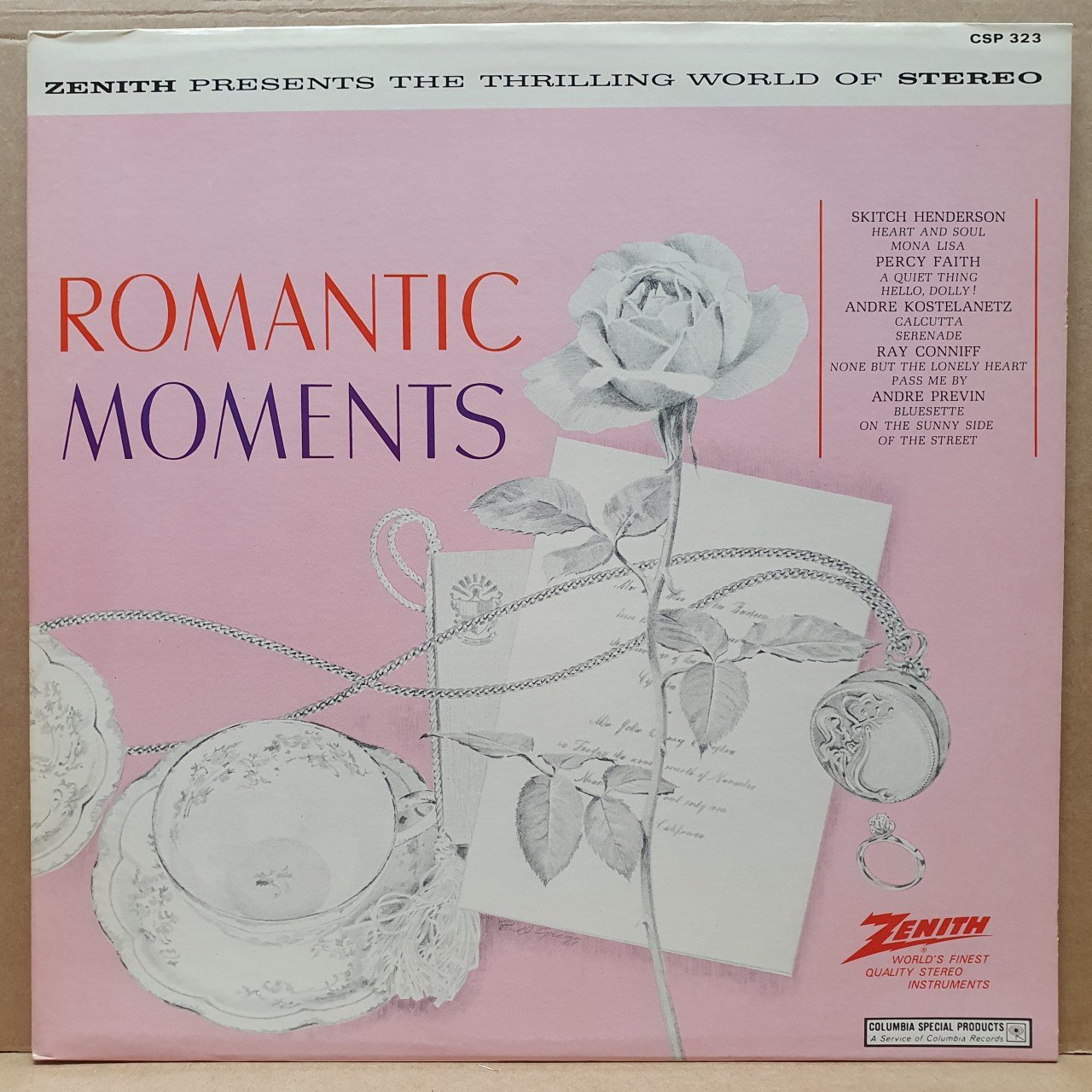 ROMANTIC MOMENTS / PERCY FAITH, RAY CONNIFF, ANDRE PREVIN - LP 2.EL PLAK